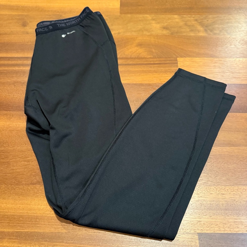 The North Face FlashDry Blk Leggings Womens L Base Layer Thermal Snow Ski Run